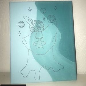 Lost In Space Acrylic Painting